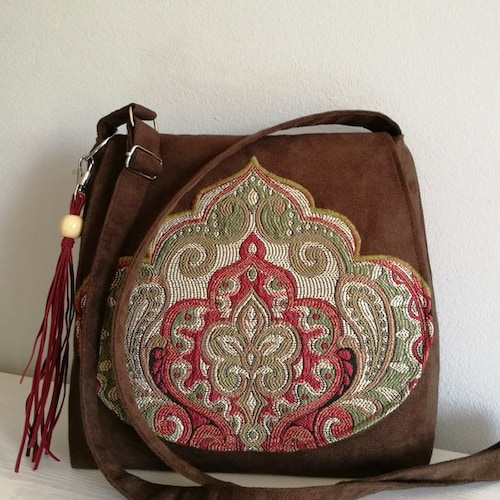 Boho Crossbody Bag Vegan Messenger Bags Oriental Bag Hippie Etsy