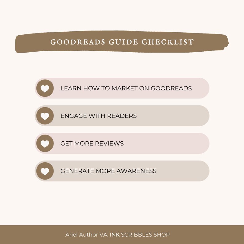 Goodreads Guide Goodreads Check List Learn to Market on Goodreads