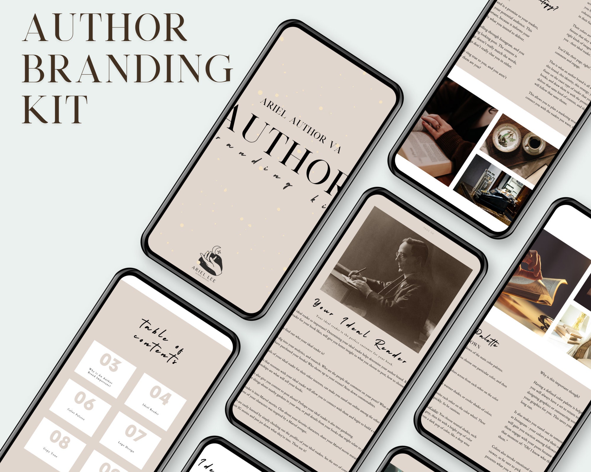 Author Branding Kit Etsy