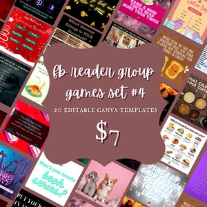 Facebook Group Games || Author Group Games || Reader Group Games || Facebook Reader Group Games