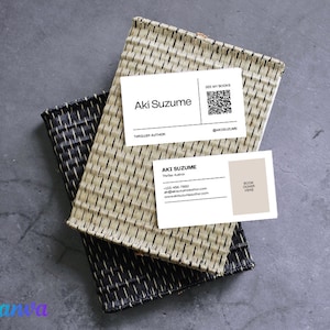 Thriller & Horror Author Business Card | Digital Business Card | Author Marketing | Writer Business Card | Canva Template