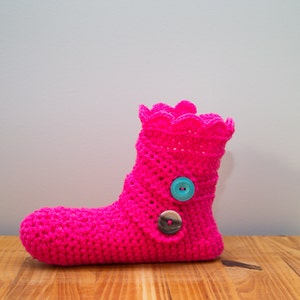 Crochet Slipper, Home boot, bed sock image 1