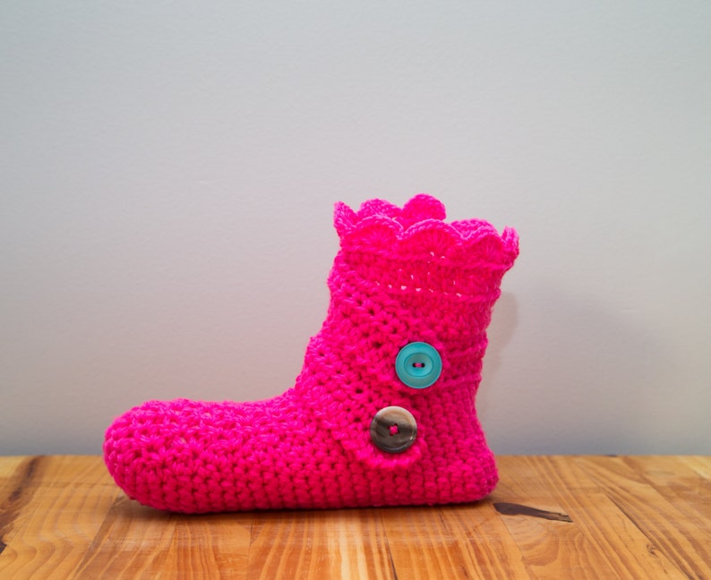 Crochet Slipper, Home boot, bed sock image 1