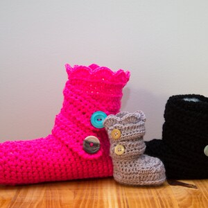 Crochet Slipper, Home boot, bed sock image 2