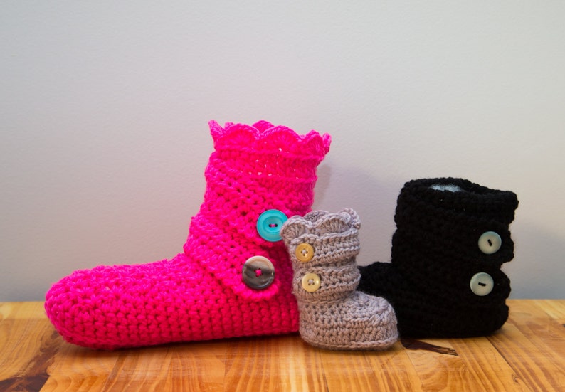 Crochet Slipper, Home boot, bed sock image 2