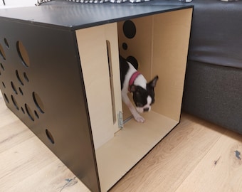 Modern dog crate, Dog kennel, dog house, dog bed, indoor dog house, dog cage.