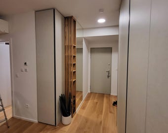 Mensola angolare in legno massello