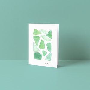 Set van 10 Seaglass-wenskaarten (standaardenveloppen) (VS en CA)