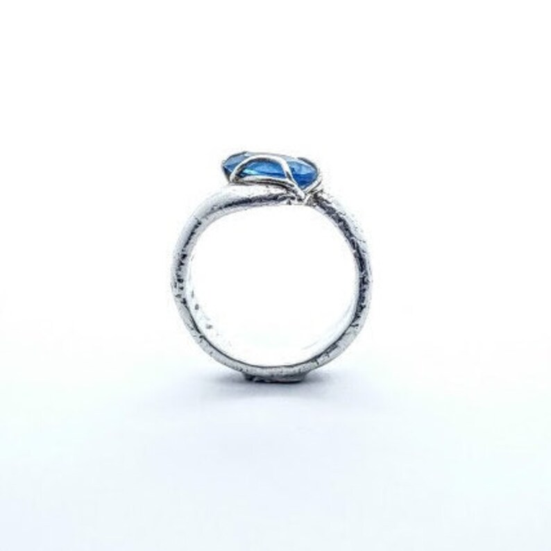 bi5, Blue fine silver ring image 9