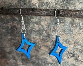 Mid Century Modern Inspired Diamond Cutout Earrings