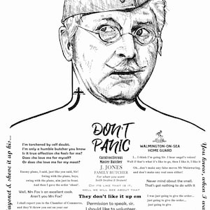 Don't Panic! - Dad's Army Corporal Jones Limited/open Edition Print A3
