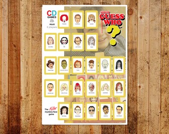 Horror Guess Who Style Cards Limited/Open Edition A3 Print