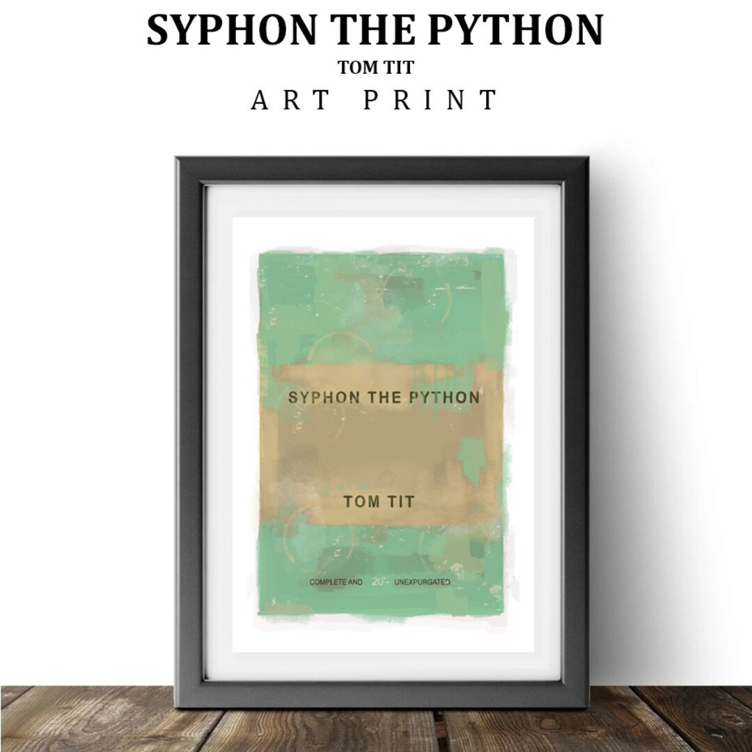 Syphon the Python.. Open /limited Edition A3 UK Size Print - Etsy UK