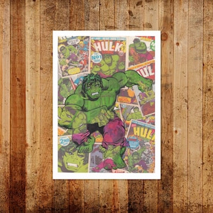 Vintage Comic Incredible Hulk Ltd/Open Ed Print