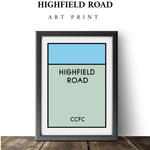 Highfield Road Open/Limited Edition A3 UK formaat afdrukken