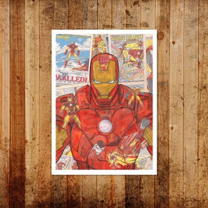 vintage Comic Ironman Limited/Open Edition Print