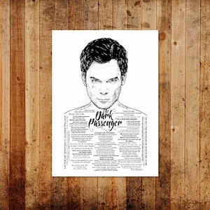 Dexter &#39;The Dark Passenger&#39; Limited/Open Ed A3 Print