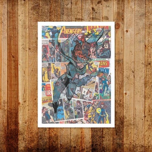 Vintage Comic Blackwidow Limited/Open Edition A3 Print