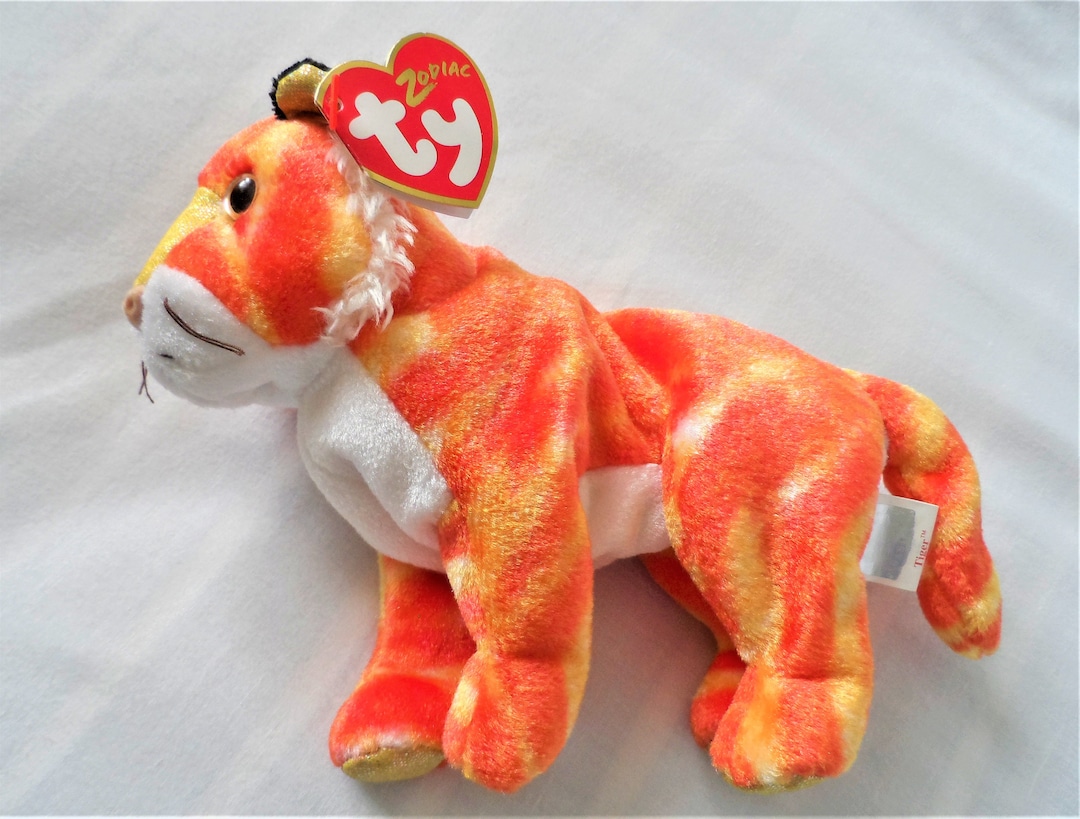 TY Beanie Babies Collection Zodiac Tiger Retired Zodiac Collection - Etsy