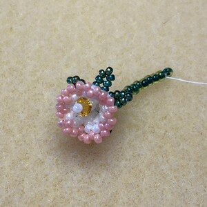 Il seme,il fiore,la vita Tessitura di Perline, Weaving Beads, fiori, flowers, parure, necklace, earrings, collana, orecchini immagine 7