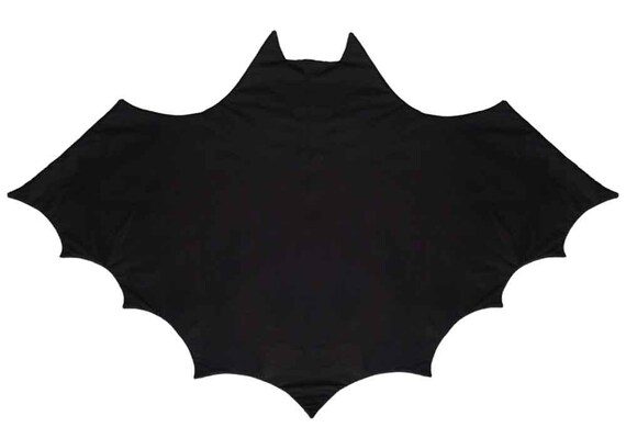Black Bat Blanket Kids Unique Play Mat in Black | Etsy