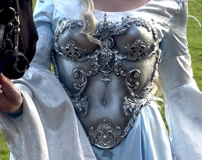 Full Armoured Corset in Silver or Gold