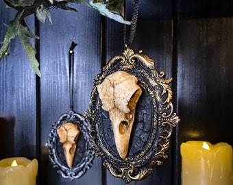 Crow Skull Tree Ornament