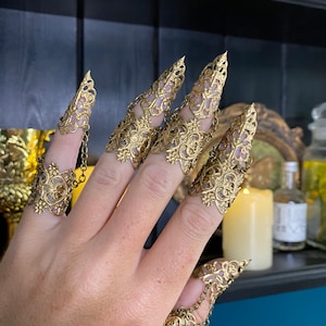 Armatura d&#39;oro - Anelli Midi Claw in argento con incastonatura completa - Regolabili