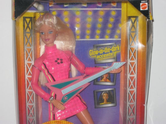 pink barbie guitar