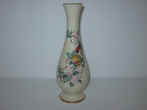 Lenox Serenade Bud Vase Bird Vase Cherry Blossom Vase Etsy