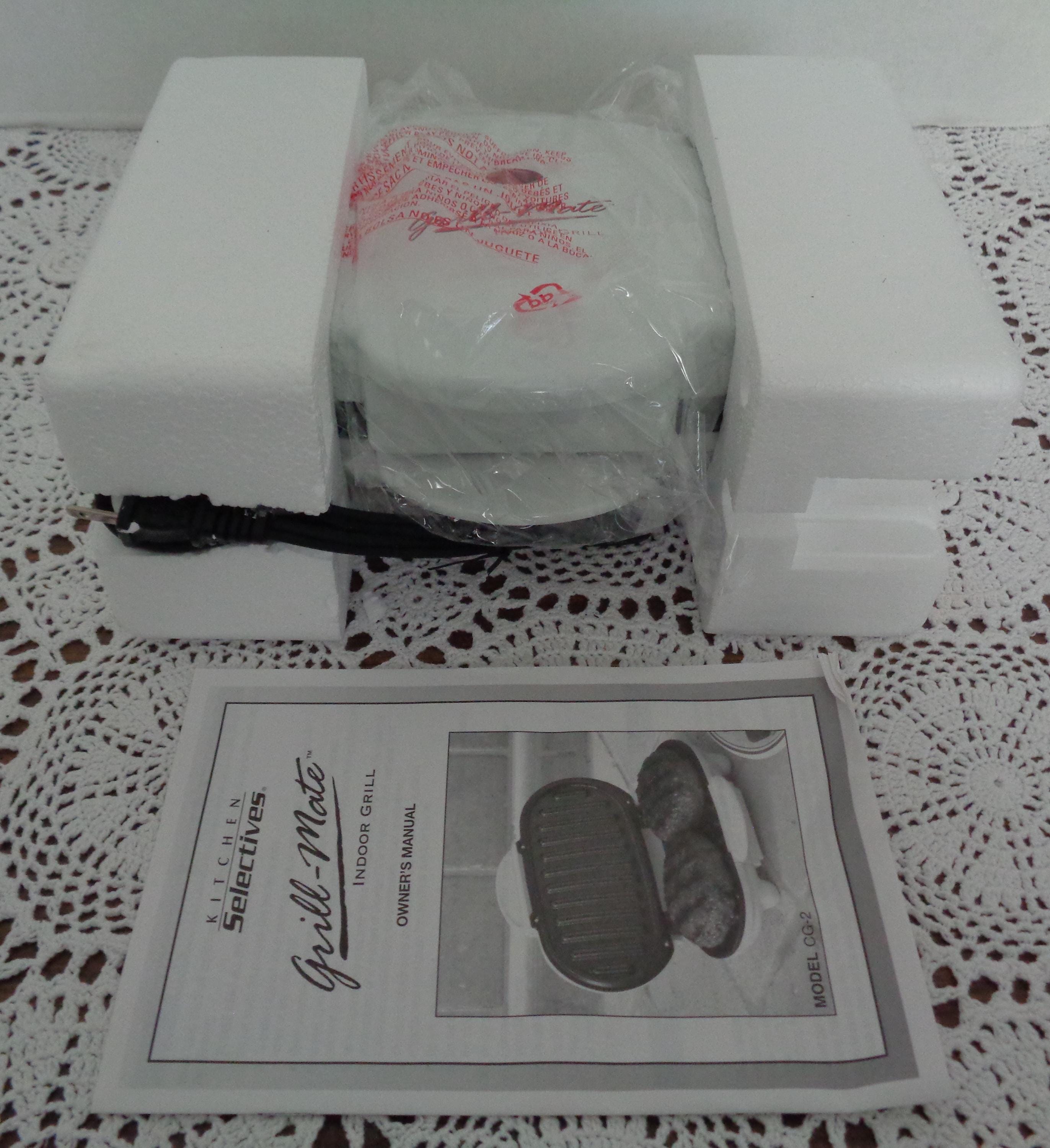 Indoor Grill Kitchen Selectives Grill Mate CG 2 New Unused. in Opened Box Etsy