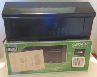 Black Mailbox - Gibraltar Townhouse - Wall Mount - NEW