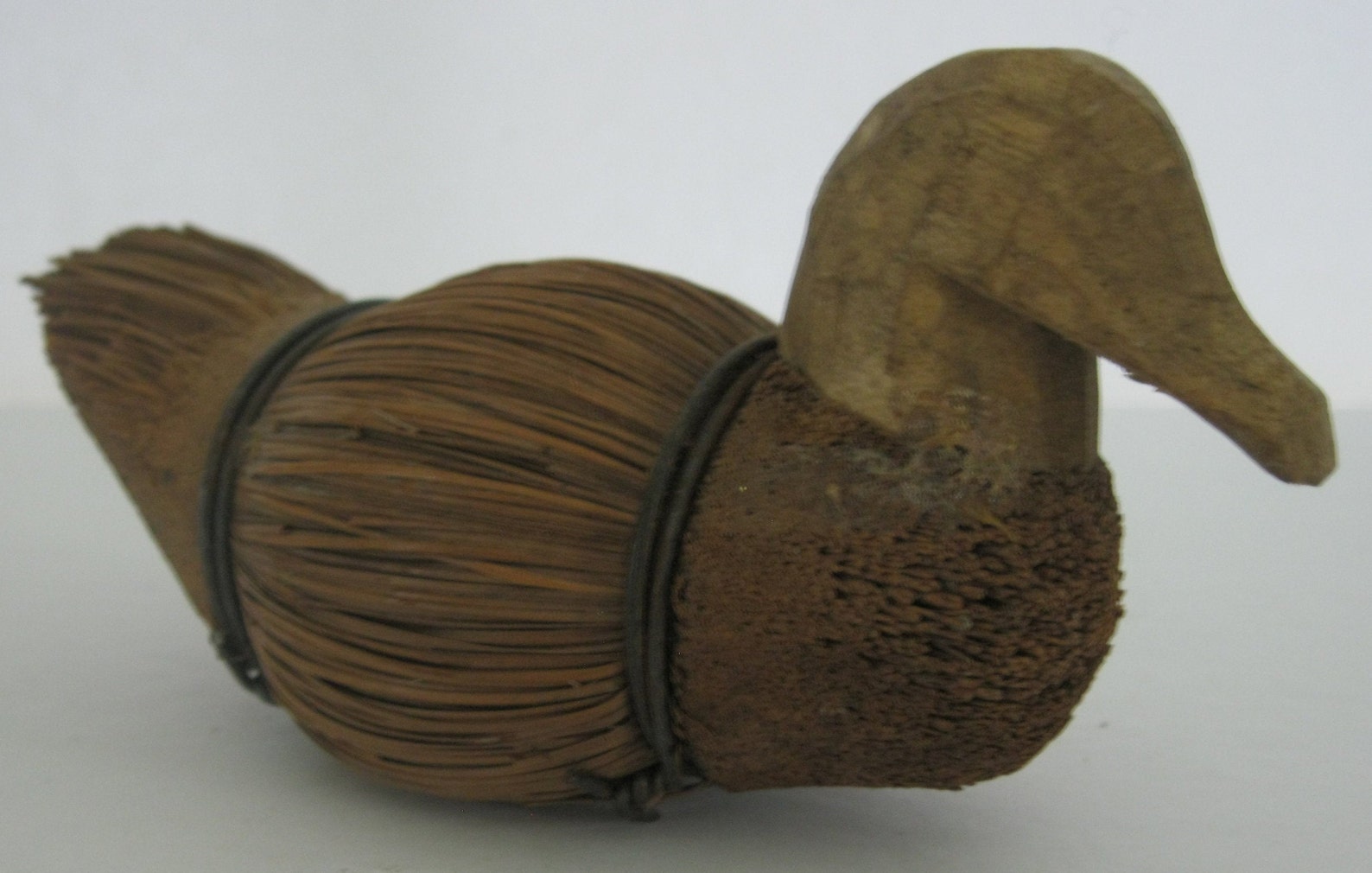 Vintage Straw Duck Tied Broom Duck Etsy