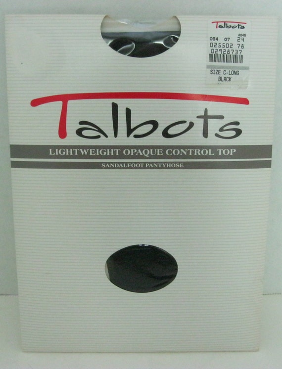 Vintage Talbots Pantyhose Size C Long NIP USA 1990