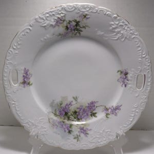 Antique German Cake Plate Wittelsbach China Germany D&S Bavaria