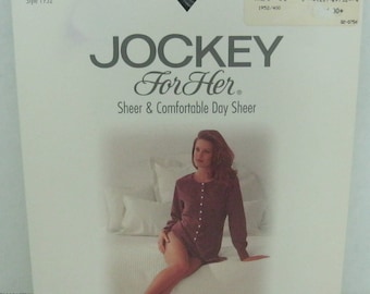 Vintage Pantyhose Size Small Tall Jockey For Her 1996 Midnight Navy NIP
