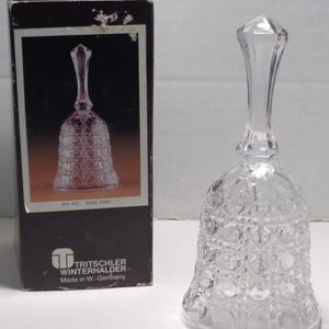 Vintage 24% Lead Crystal Bell - Tritschler Bleikristall West Germany