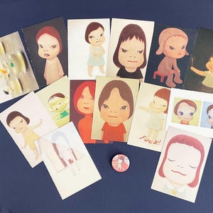 ⚫︎YOSHITOMO NARA post cards 希少⭐︎最終値下げ Yoshitomo Nara Postcards set of 8 Rare Valuable From Japan