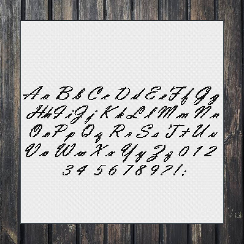 Cursive Handwriting Alphabet Font Upper Case Lower Case ...