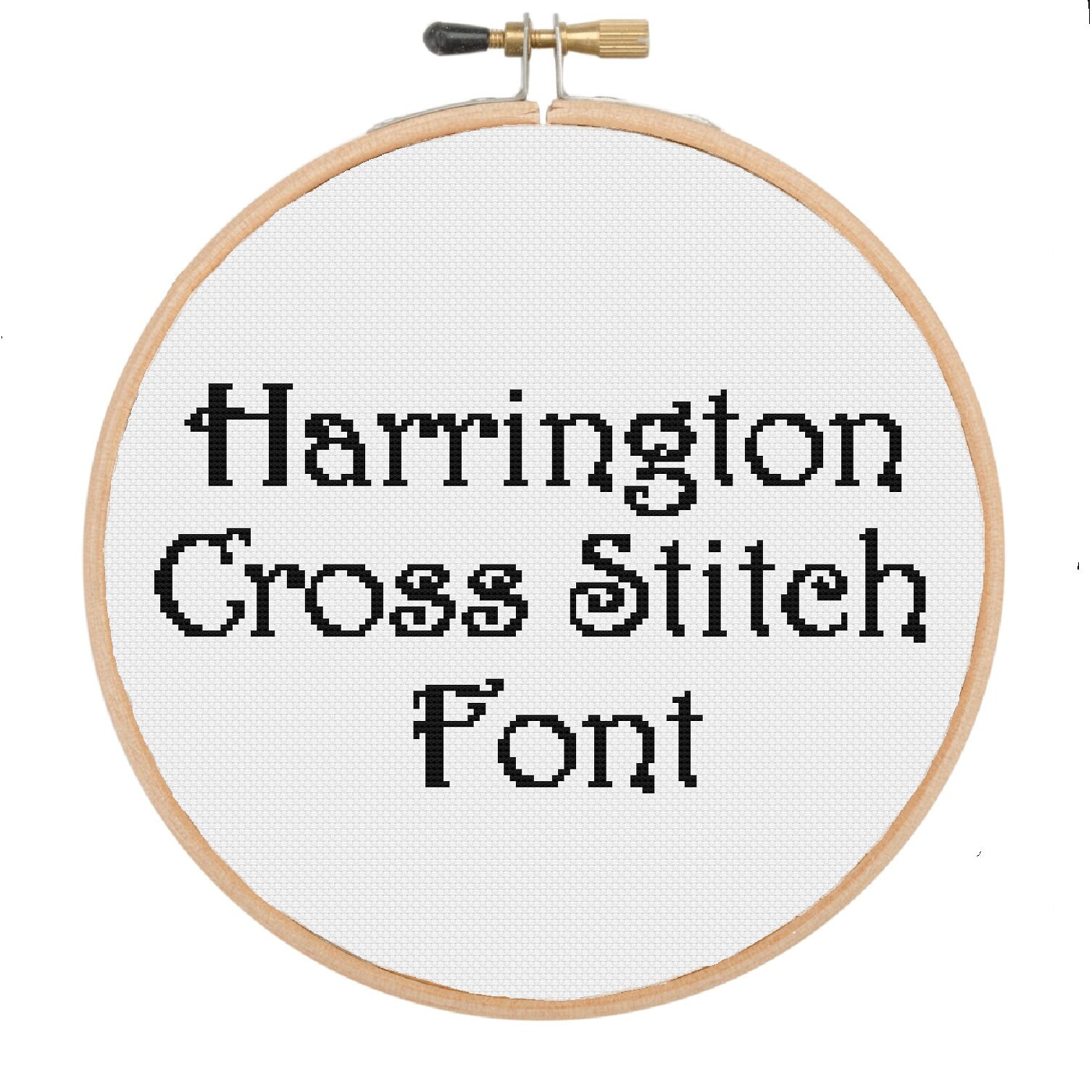 Harrington Alphabet Font Letter Upper Case Lower Case Number Etsy