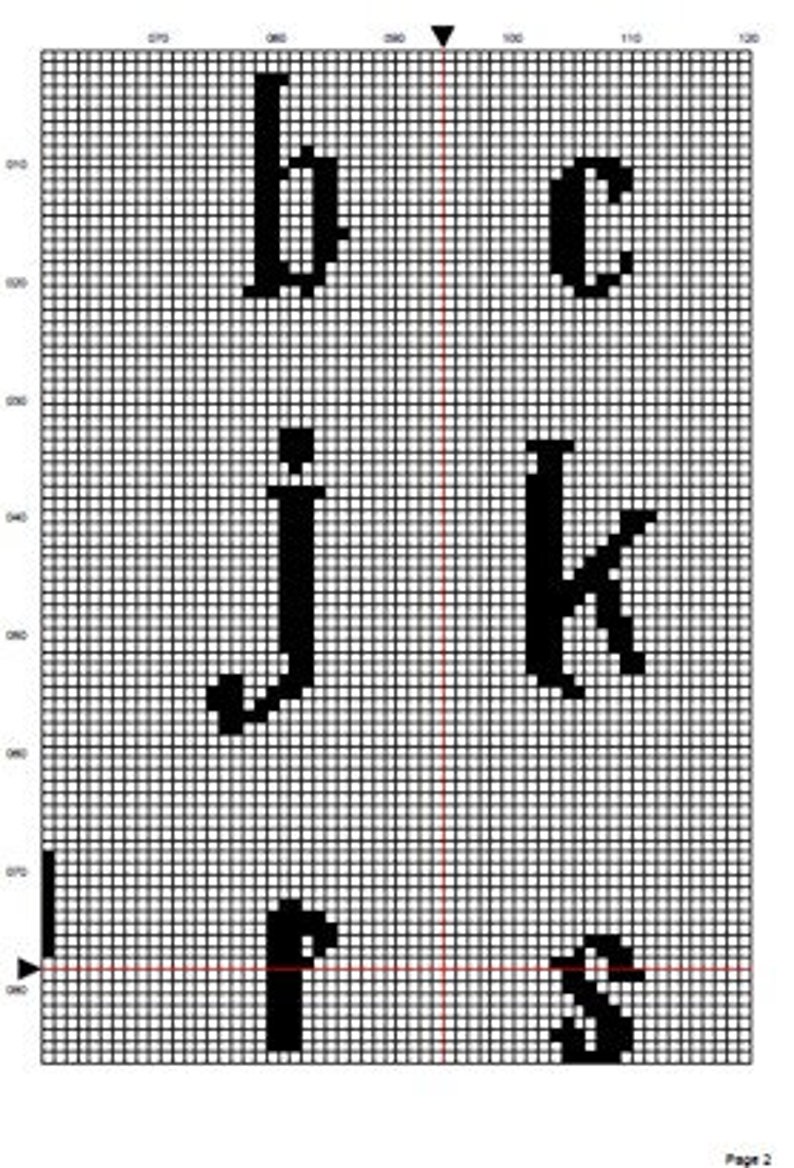 Harry Potter Alphabet Font cross stitch pattern instant PDF | Etsy