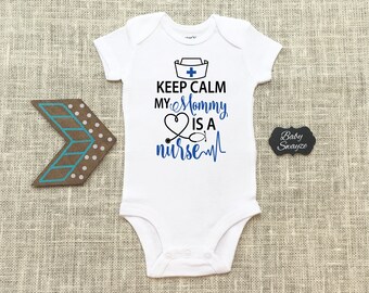 Nurse and Heart EKG Nursing Unisex Toddler Baby 2-Piece Short-Sleeve Bodysuit Baby T-Shirt Set
