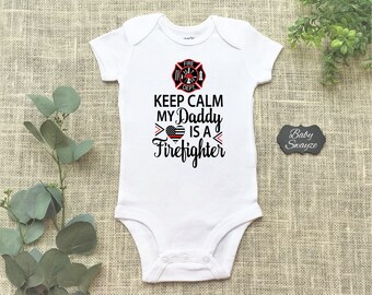 Retro Firefighter Thin Red Line Toddler Baby Girls Short Sleeve Ruffle T-Shirt