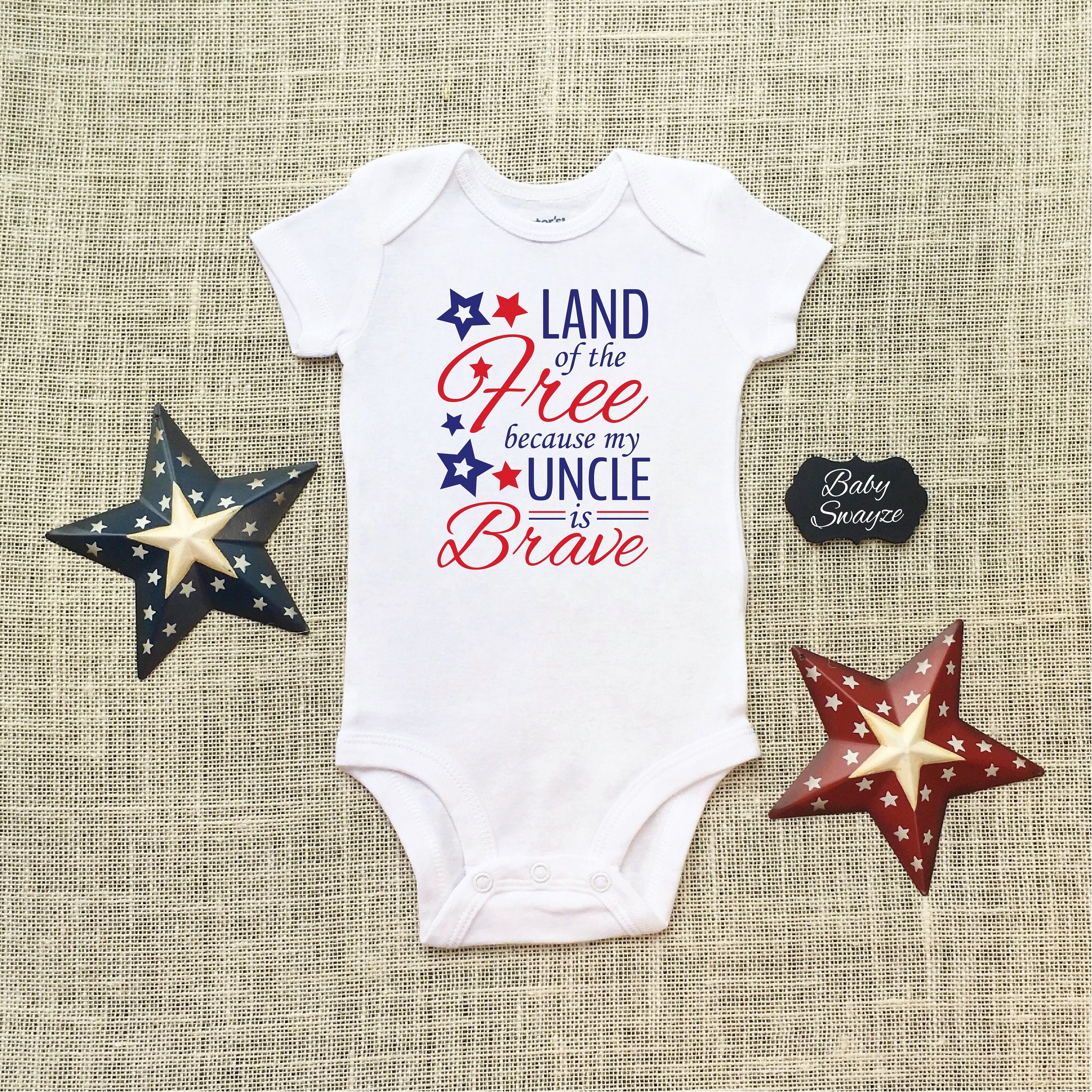 Download Land Of The Free Because My Uncle Is Brave Baby One Piece ...