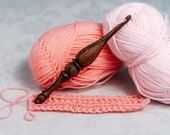 Wooden Crochet hook 6 mm of 100 natural AFRICAN ZEBRAWOOD (Microberlinia) for knitting for yarn K115