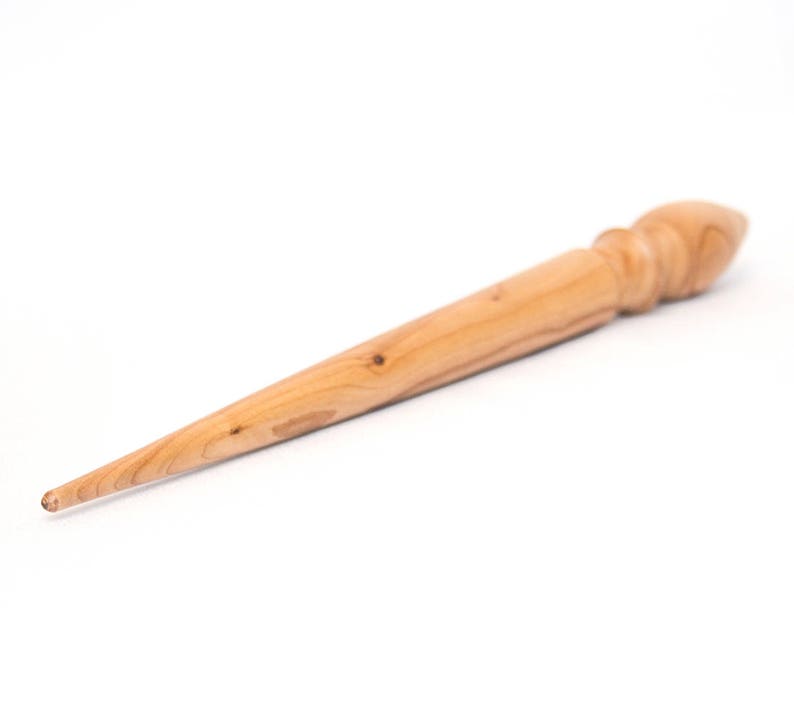 Spindle for Spinning Natural Siberian Cherry Wood #B19