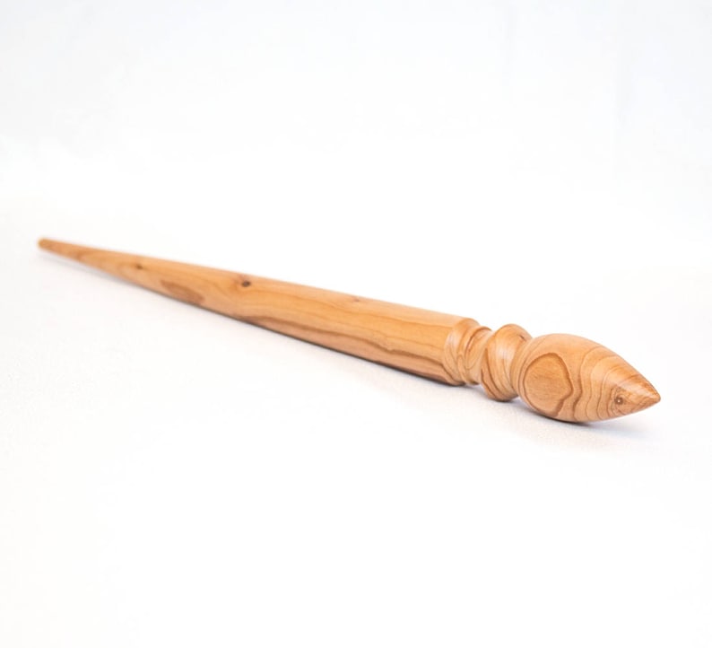 Spindle for Spinning Natural Siberian Cherry Wood #B19