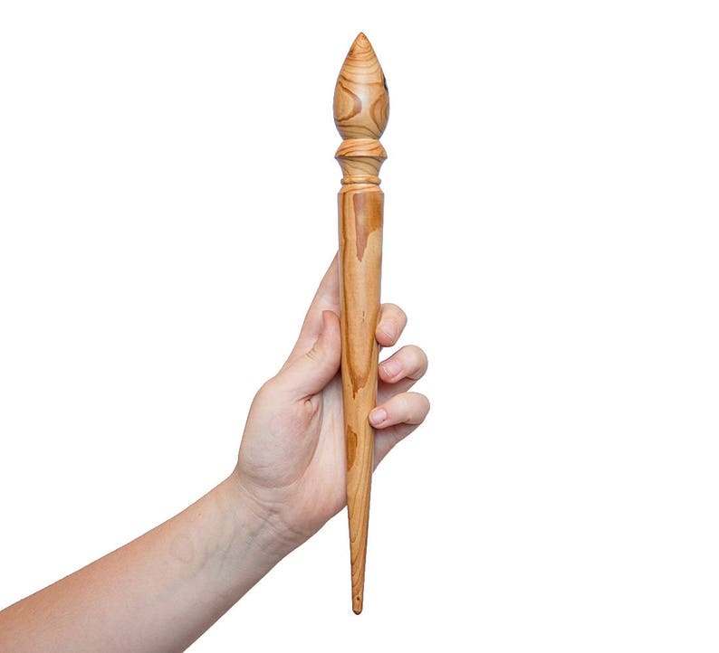 Spindle for Spinning Natural Siberian Cherry Wood #B19
