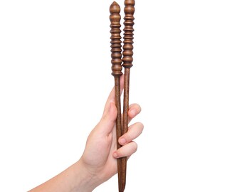 Knitting needles 8mm (0,3") exclusive handmade of natural SIBERIAN BIRCH WOOD #N1