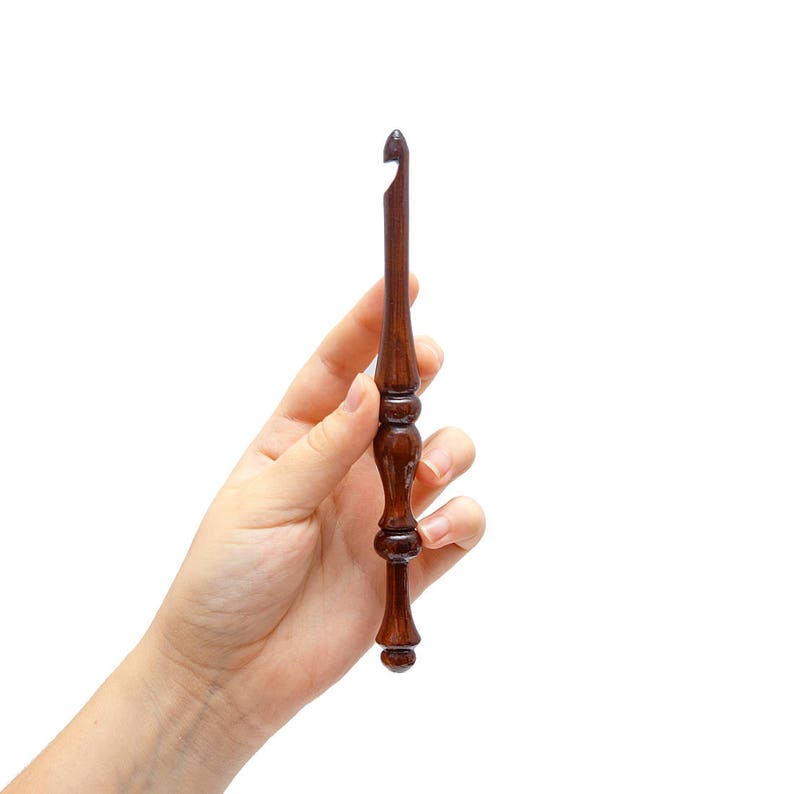 100/% Natural SIBERIAN CEDAR WOOD Handmade #KN5 4-9 mm Crochet Hooks for Knitting Set 6 PCs